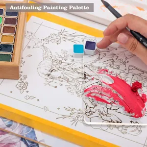Transparente Acryl Malplatte DIY Plexiglas Palette zum Zeichnen und kreativen Basteln