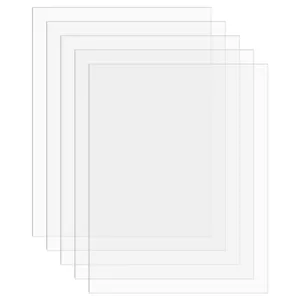 10 Stk. transparente Acrylplatten klare Plexiglasersatzplatten für DIY Bilderrahmen