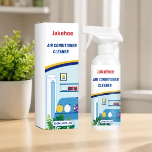 Klimaanlagenreiniger Spray Detailansicht mit Flasche und Verpackungsbox 120ml
