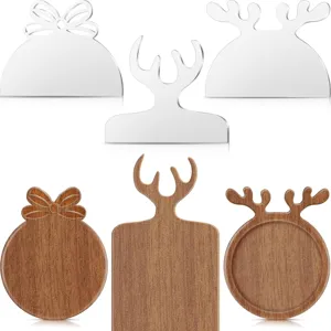 Ensemble de gabarits de routeur en acrylique et bois pour planche à découper poignée