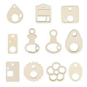 Wooden cross stitch thread drop bobbin organizer 50pcs DIY sewing floss holder for craft