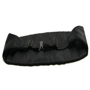 Men black formal cummerbund satin tuxedo waist belt with adjustable buckle for party events