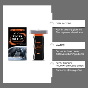 HOMONTH Glass Oil Film Cleaning Brush Windshield Water Stain Remover 100g Automotive Cleaner