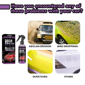 Rayhong 3 in 1 auto coating spray voor snelle reiniging, polijsten en lakbescherming.