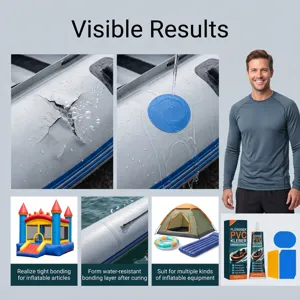 Flüssiger PVC Kleber Reparaturset für Schlauchboot Pool Matratze wasserdichter Klebstoff