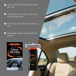 HOMONTH Glass Oil Film Cleaning Brush for Car Window and Windshield Cleaner 100g Tool