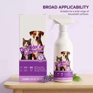 Haustier Geruch und Flecken Entferner Spray 500ml für Katzen und Hunde frischer Duft sicher.
