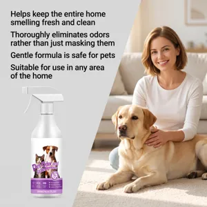 Haustier Geruchs- und Fleckenentferner Spray 500ml für Katzen und Hunde Frischereiniger.