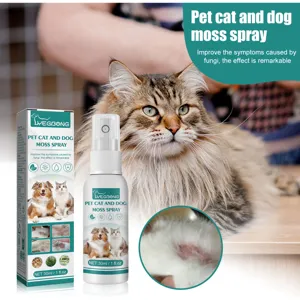 Spray para gatos y perros de musgo 30ml tratamiento de cuidado de la piel antifúngico
