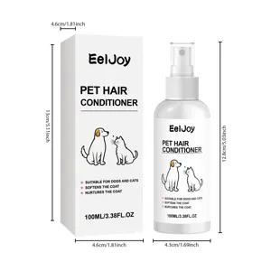 Spray acondicionador de pelo para perros y gatos EelJoy 100ml, formula suave cuidado.