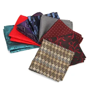 Heren Zakdoek voor Kostuum Britse Stijl Polyester Jacquard Meerkleurig Geometrisch Paisley Stippen Trouwfeest