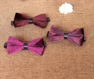Men velvet bowtie vintage wedding party tuxedo bow tie classic neckwear accessory style