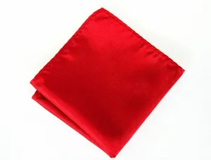 Pañuelo de bolsillo rojo clásico para traje de hombre, elegante pañuelo de rayas finas boda.