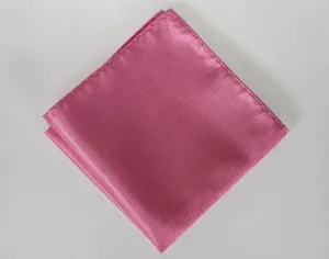 Pañuelo de bolsillo rosa para hombre, pañuelo de rayas finas para bodas, negocios y uso formal.