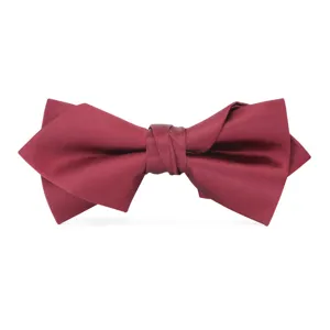 Men's wine red bow tie solid color formal suit wedding groom tuxedo neckwear accessories