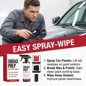 Auto oppervlakte reiniger spray detail, 120ml lak ontvetter en wax verwijderaar set.