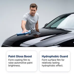 Keramische autospray voor autolakbescherming, glansversterking en hydrofobe werking.