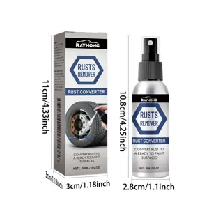 Rayhong 30ml rust converter spray for automotive metal wheel hubs and anti-rust treatment.