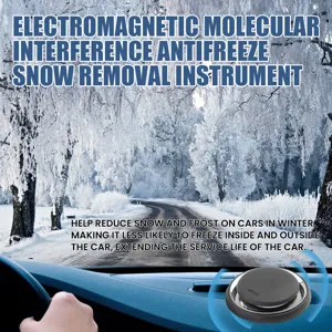 Electromagnetic molecular antifreeze snow removal instrument for winter car windshield and body care.