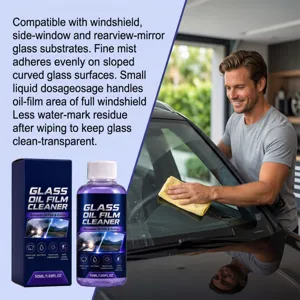Nettoyant film huile vitre voiture 50ml spray pare-brise visibilite claire et propre