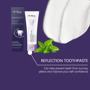 Dentifrice Oralhoe Reflection 100g Lavande Vanille Menthe Vue de Detail Soin Dents.