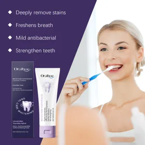 Dentifrice Nano-Hydroxyapatite ORALHOE Lavande Vanille Menthe 100g Blanchissant et Fortifiant.