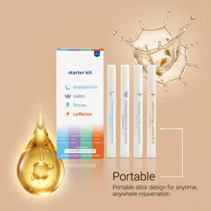 Pflanzliches Nasen-Aroma-Diffusor-Set, tragbares Stick-Design für tägliche sanfte Frischepflege.