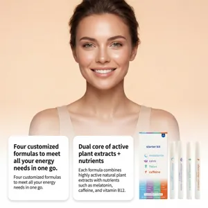 Detailansicht des Kräuter-Nasen-Aroma-Diffusor-Starterkits mit 4 aktiven Pflanzenformeln.