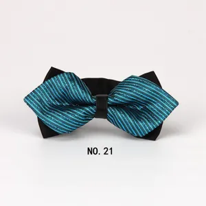 Modische glitzernde spitze Fliege für Herren Hochzeit britischer Stil Anzug Halsbekleidung