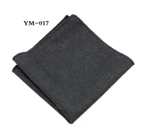Donkergrijze wollen pochet detailweergave, klassieke heren kostuum accessoire nu.