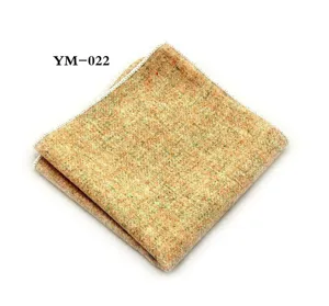 Heren wol pochet detail weergave, getextureerde tweed stof zakdoek voor pak stijl.