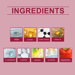 Grafica dettagliata ingredienti set crema mani e balsamo labbra EELHOE con formule nutrienti.