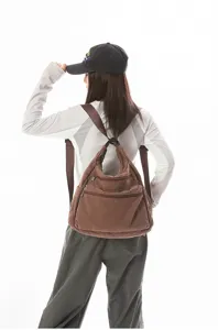 Bolso bandolera de lona casual para mujer y hombre, gran capacidad para uso diario y estilo.