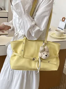 Élégant sac cabas souple pour femme grand format sac porté épaule décontracté pour le bureau.