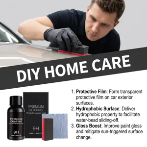 Kit de revestimiento cerámico para coche 9H protección de pintura hidrófugo brillo 50ml