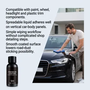 Revestimiento cerámico para coche 9H profesional para pintura, llantas y faros.