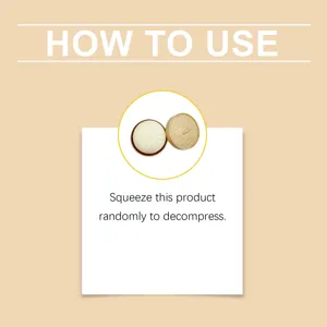 Steamed bun decompression toy slow rebound squeeze stress relief toy portable office decoration