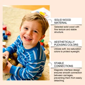 Holz magnetischer Zahlenzug Spielzeug für Kinder, frühes Lernen Lernpuzzle Spielzeug.