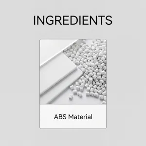 ABS materiaal detailweergave met duurzame witte kunststofkorrels voor de speelgoedproductie