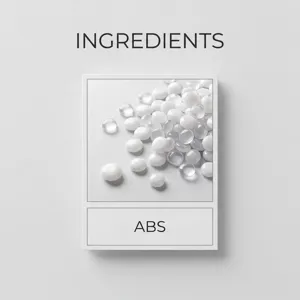High quality white translucent ABS plastic raw material particles material detail view