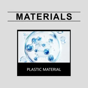 Gráfico detallado de material plástico que muestra la estructura molecular para juguete divertido.