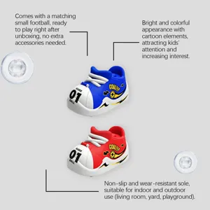 Jouet de chaussure de football catapult pour enfants design colore jeu interieur exterieur
