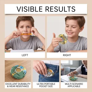 Transforming robot fidget spinner toy, dual-use stress relief toy for multi-scenario use.