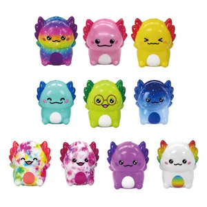 Joli jouet anti-stress axolotl squishy rebond lent, doux et parfait pour la relaxation.