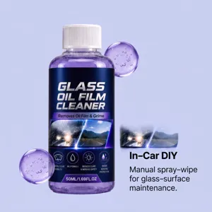 Nettoyant film huile vitre auto 50ml, elimine les saletes et ameliore la visibilite de route.