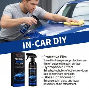 Gedetailleerd overzicht van autokeramische spuitafdichting met hydrofobe glanzende afwerking.