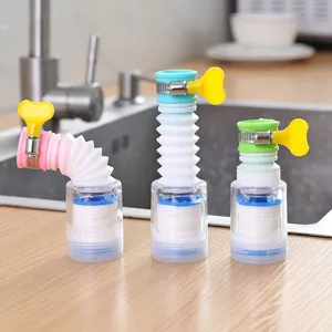 Flexibele keukenkraan sproeier anti-spat uittrekbaar waterkraan filter mondstuk
