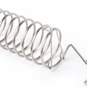 Stainless steel parrot foraging feeder, spiral fruit basket for outdoor pet birds use.