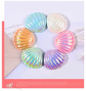 ciondoli conchiglia in resina colorata accessori fai da te per scarpe effetto madreperla