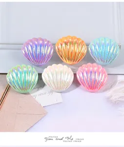 Conchiglia colorata galvanizzata in resina accessori fatti a mano DIY, decorazione per custodia.